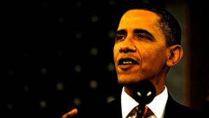 Barack Obama Sepia Portrait Wallpaper