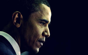 Barack Obama Side Profile Wallpaper