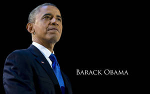 Barack Obama With Persian Blue Tie Wallpaper
