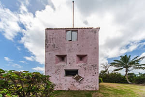 Barbados Pink House Wallpaper