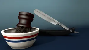 Barber Pole Design On Cup Wallpaper