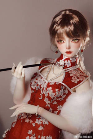 Barbie Doll In Cheongsam Wallpaper