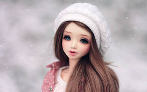 Barbie Doll In The Snow Wallpaper
