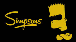 Bart From The Simpsons Dark Vector Art Wallpaper