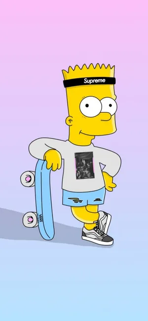Bart Simpson - Streetwise And Stylish Wallpaper