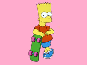 Bart Simpson Taking A Break With Some Marijuana Wallpaper