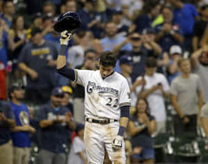 Baseball Player Acknowledging Crowd Wallpaper