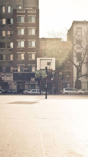 Basketball Iphone City Court Wallpaper