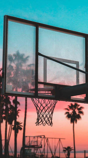 Basketball Iphone Court By The Sea Wallpaper