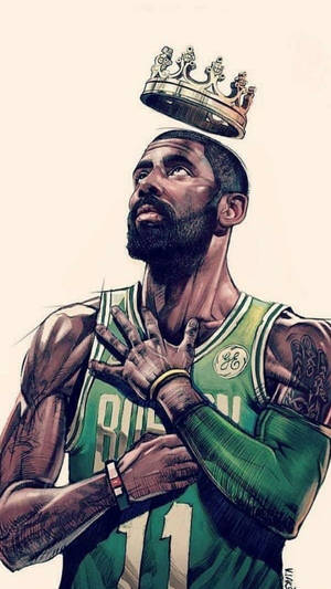 Basketball Iphone Kyrie Irving With Crown Wallpaper