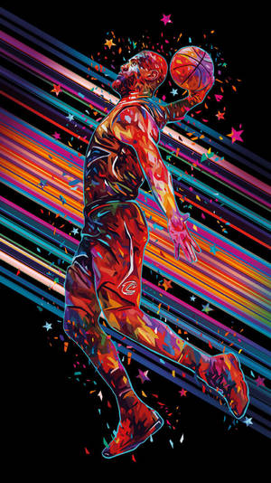 Basketball Iphone Lebron Paint Art Wallpaper