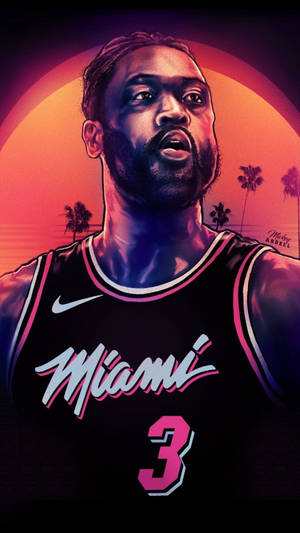 Basketball Iphone Miami Heat Wade Wallpaper