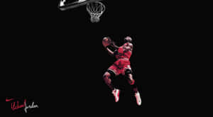 Basketball Michael Jordan Signature Dunk Wallpaper