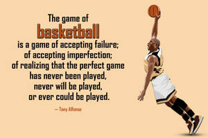 Basketball Motivation Never Perfect Game Wallpaper