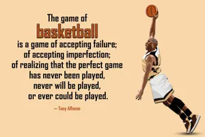 Basketball Motivation Never Perfect Game Wallpaper