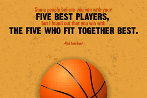 Basketball Motivation Red Auerbach Quote Wallpaper