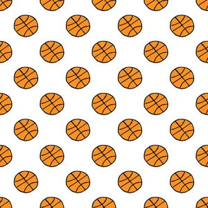 Basketball Pattern Background Wallpaper