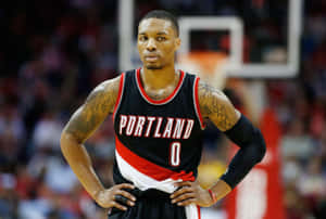 Basketball Player Portland Jersey Wallpaper