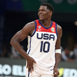 Basketball Player U S A Jersey Number10 Wallpaper