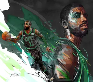 Basketball Star Kyrie Irving Looks Cool In His Off-court Style. Wallpaper