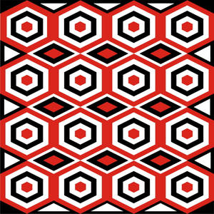 Batik Red Black Diamond Wallpaper