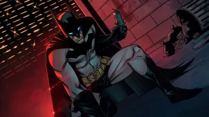 Batman Animated Basement Landing Desktop Wallpaper