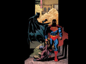 Batman Battles Evil In Gotham City Wallpaper