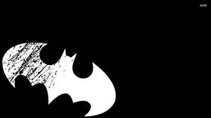 Batman Black And White Logo 4k Wallpaper