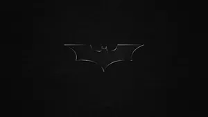 Batman Icon In Solid Black Wallpaper