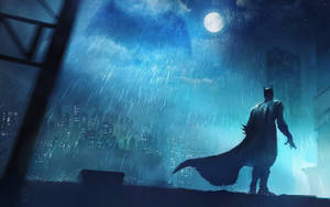 Batman In The Rain For Phone Wallpaper