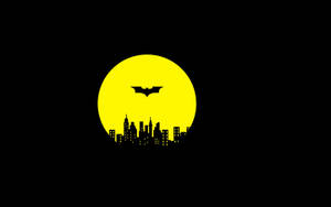 Batman Logo Above Gotham Wallpaper