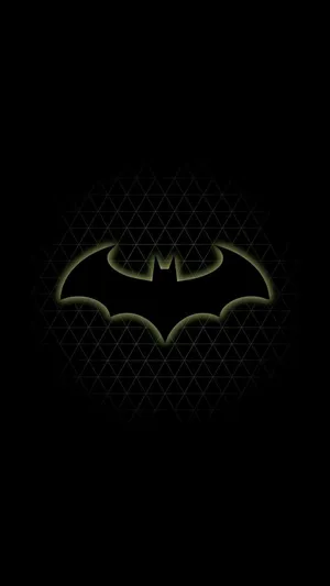 Batman Logo Iphone On Webbing Wallpaper