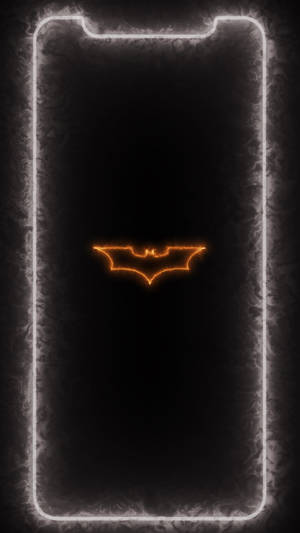 Batman Logo Neon Aesthetic Iphone Wallpaper