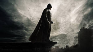 Batman Looking At Gotham City Wallpaper