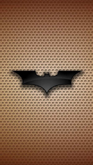 Batman Symbolon Brown Background Wallpaper