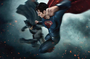 Batman V Superman Dawn Of Justice Superman Attack Wallpaper