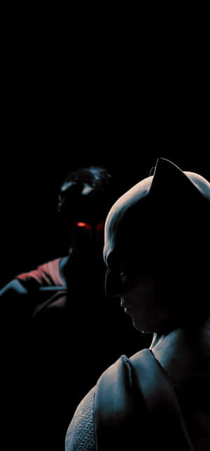 Batmanand Superman Silhouettes Wallpaper