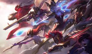 Battle Your Way To Victory With League Of Legends Wallpaper