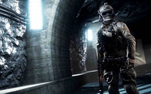 Battlefield 4 Soldier At The Tunnel Wallpaper