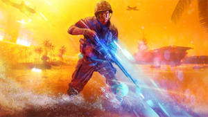 Battlefield 5 Orange Wallpaper