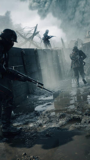 Battlefield V Iphone Dark Mode Wallpaper