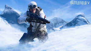 Battlefield V Soldierin Snow Wallpaper