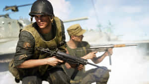 Battlefield V Soldiersin Combat Wallpaper