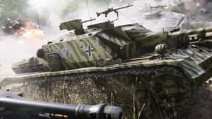 Battlefield V Tank Combat Scene Wallpaper