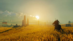 Bayek And Horse Assassins Creed Origins Wallpaper