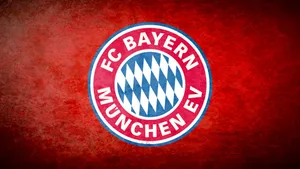Bayern Munich Red Metal Logo Wallpaper