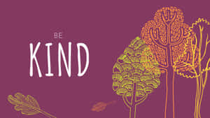 Be Kind Tree Doodles Wallpaper