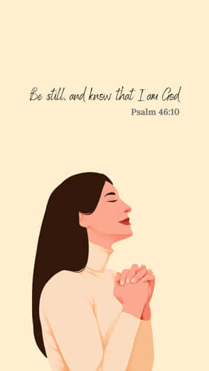 Be Still And Know Psalm4610 Illustration Wallpaper