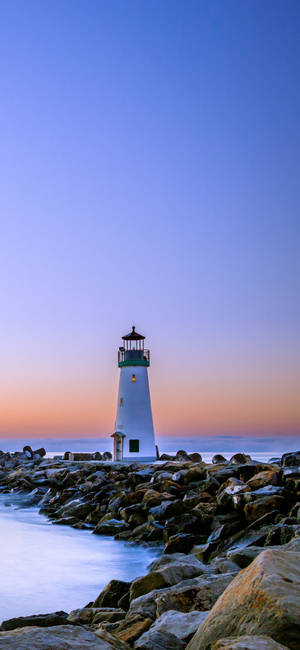 Beach 4k Iphone Lighthouse At Sunset Wallpaper