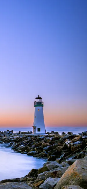 Beach 4k Iphone Lighthouse At Sunset Wallpaper
